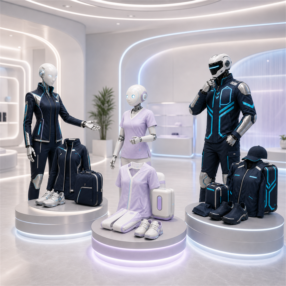 BotCouture Bundles fuer humanoide Roboter im Studio