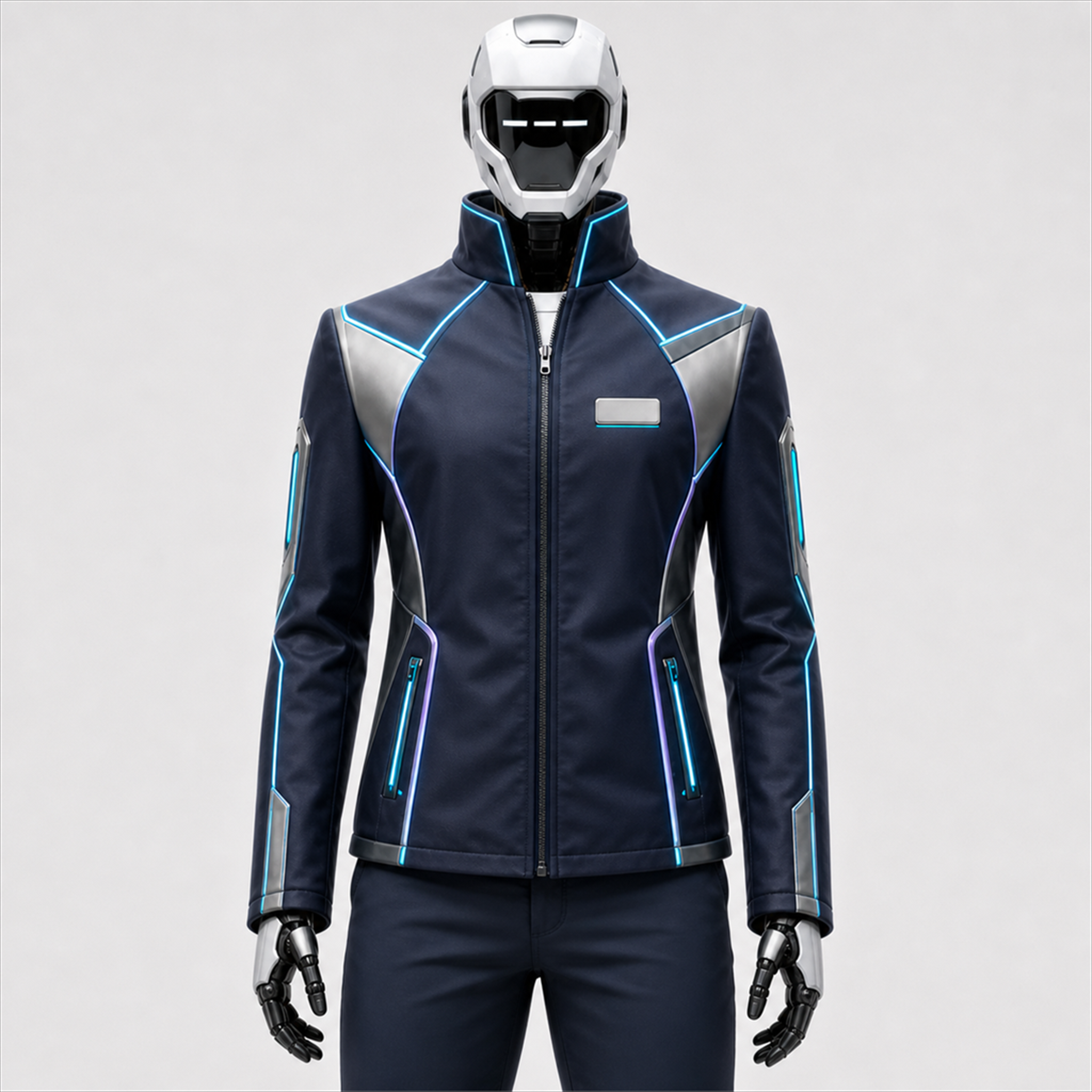 NOVA traegt die BotCouture Branded Role Jacket