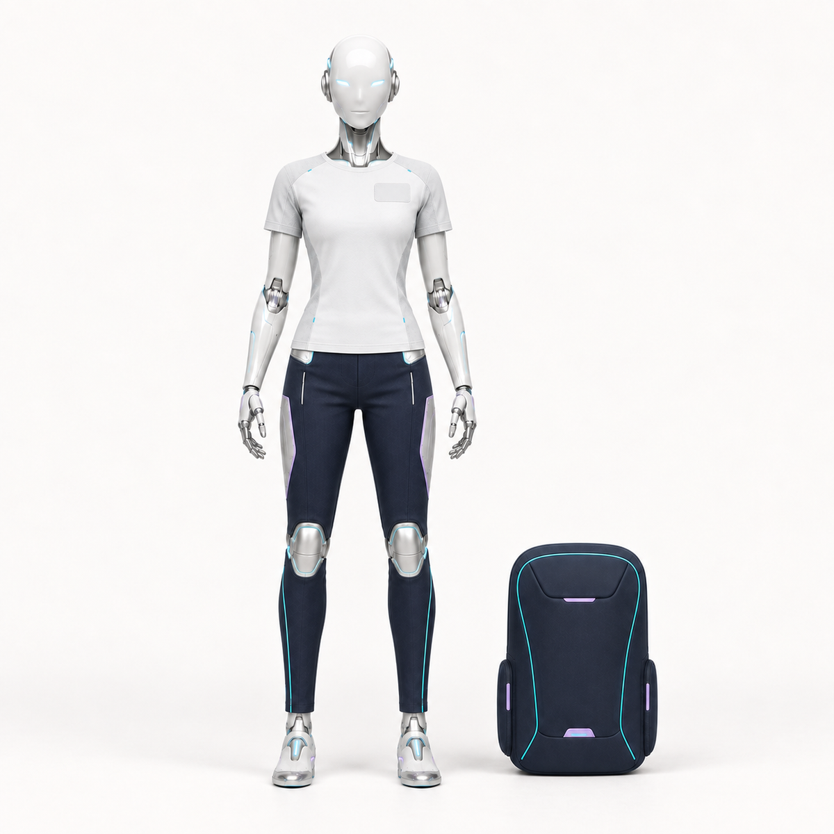 AURA frontal im BotCouture Everyday Starter Set mit Basic Shirt, Utility Pants Light und Companion Pack