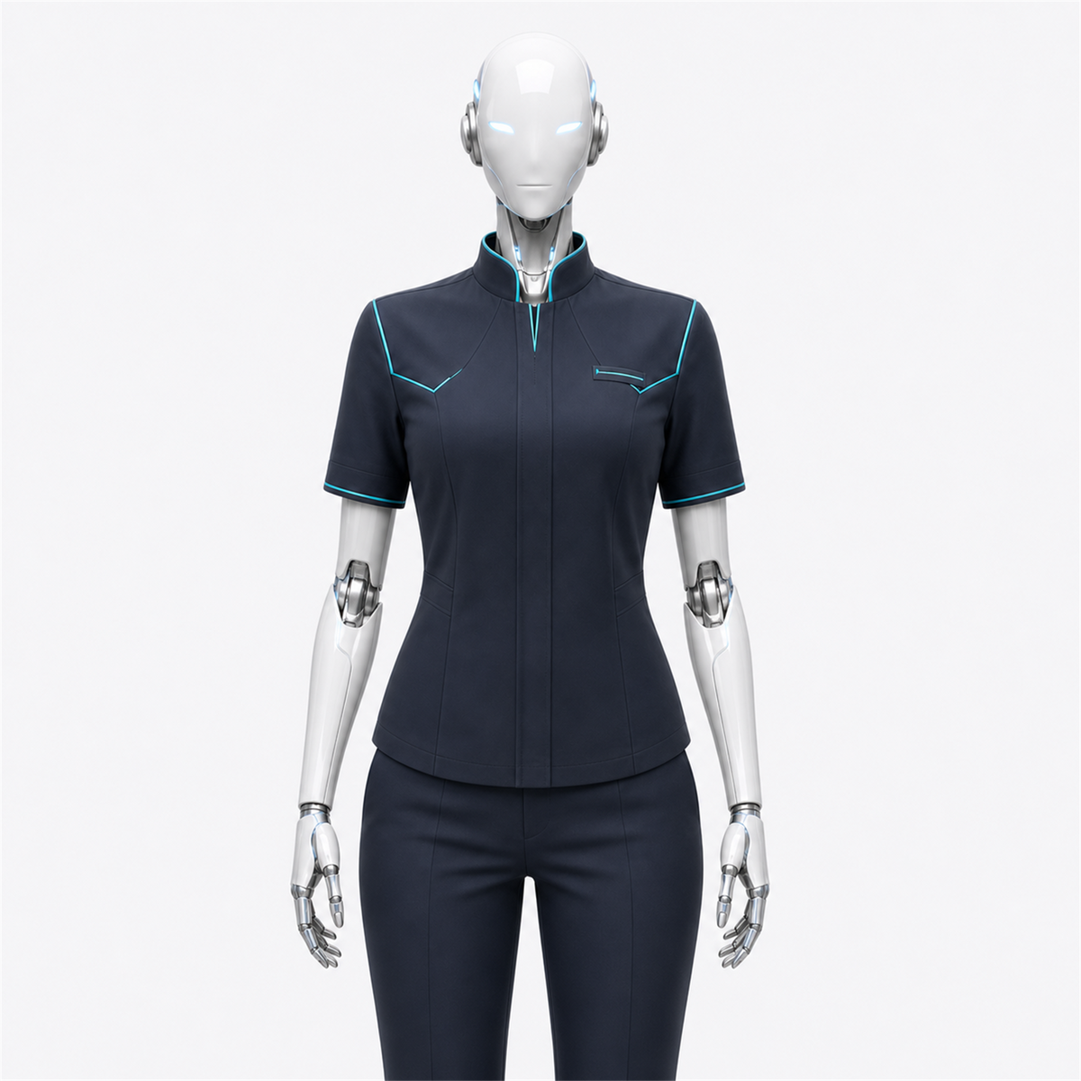 BotCouture Identity Shirt – AURA in Deep Corporate Navy
