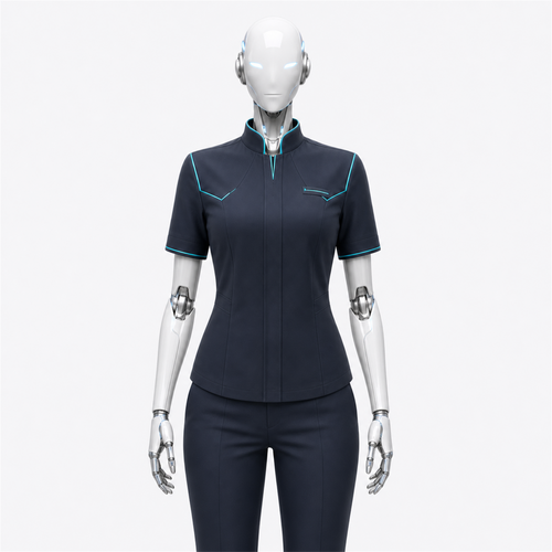 BotCouture Identity Shirt – AURA in Deep Corporate Navy