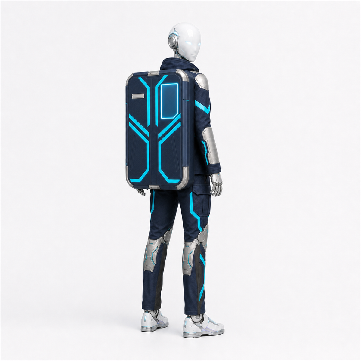 AURA mit dem BotCouture Security Pro Set aus Security Role Jacket, Utility Pants Pro Hose und Modular Security Bag