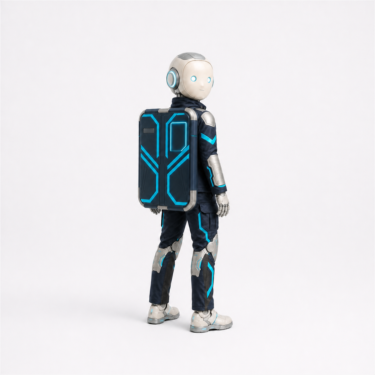 LUMI mit dem BotCouture Security Pro Set aus Security Role Jacket, Utility Pants Pro Hose und Modular Security Bag